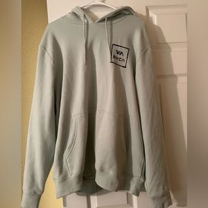 Large RVCA light green hoodie